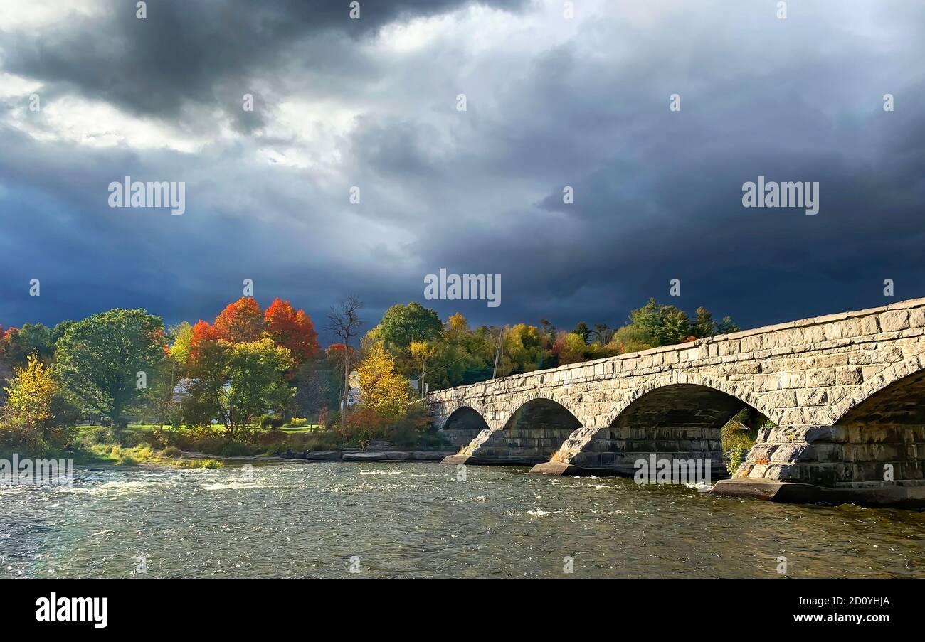 Pakenham bridge a five arched stone bridge that crosses the Mississippi