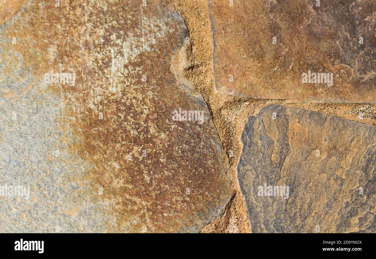 track from textured brown  sandstone, Background Stock Photo
