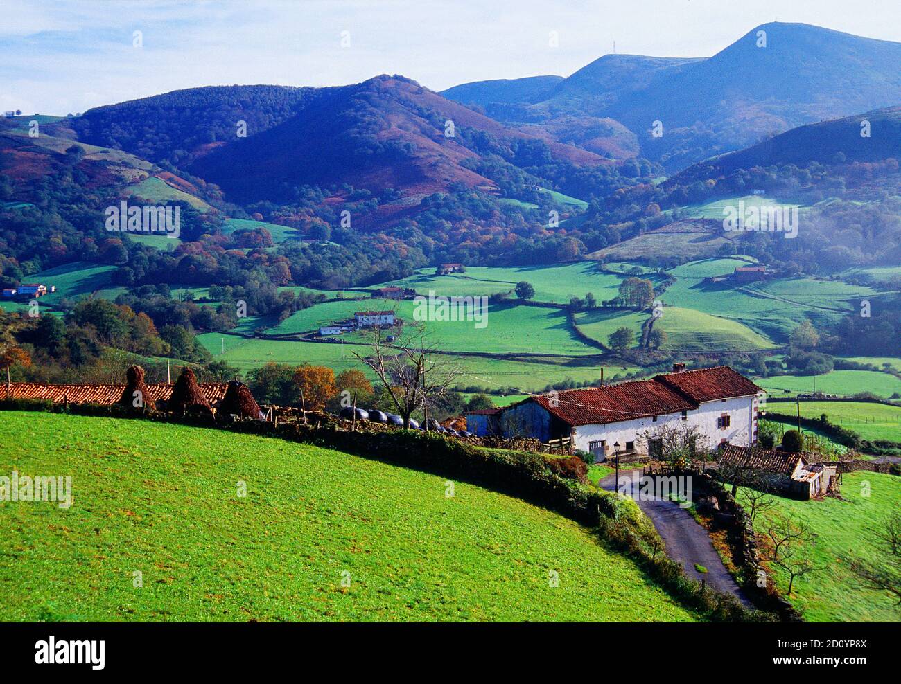 Landscape. Baztan valley, Navarra, Spain. Stock Photo