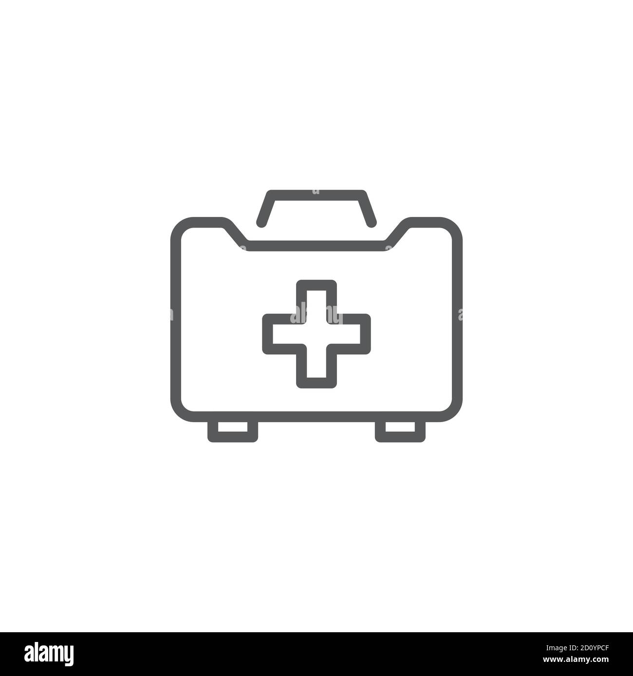 First aid kit vector icon symbol health isolated on white background ...