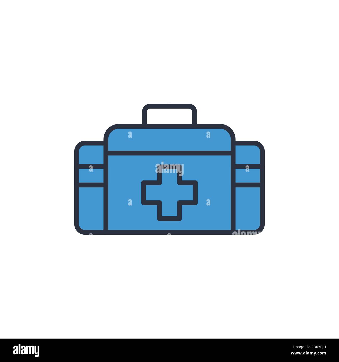 First aid kit vector icon symbol health isolated on white background ...
