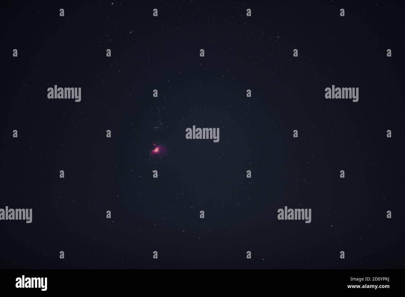 Pink Real Stars the pink orion nebula in the starry night sky Stock Photo - Alamy