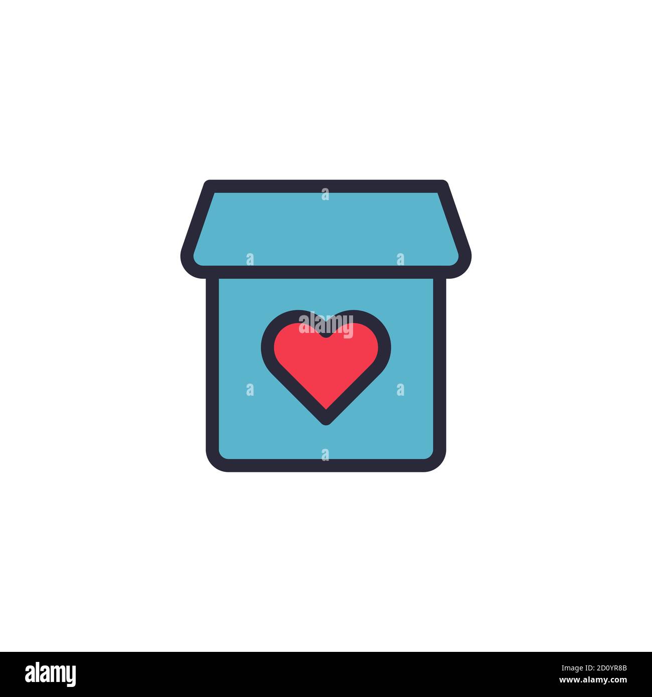 House with heart vector icon symbol isolated on white background Stock ...