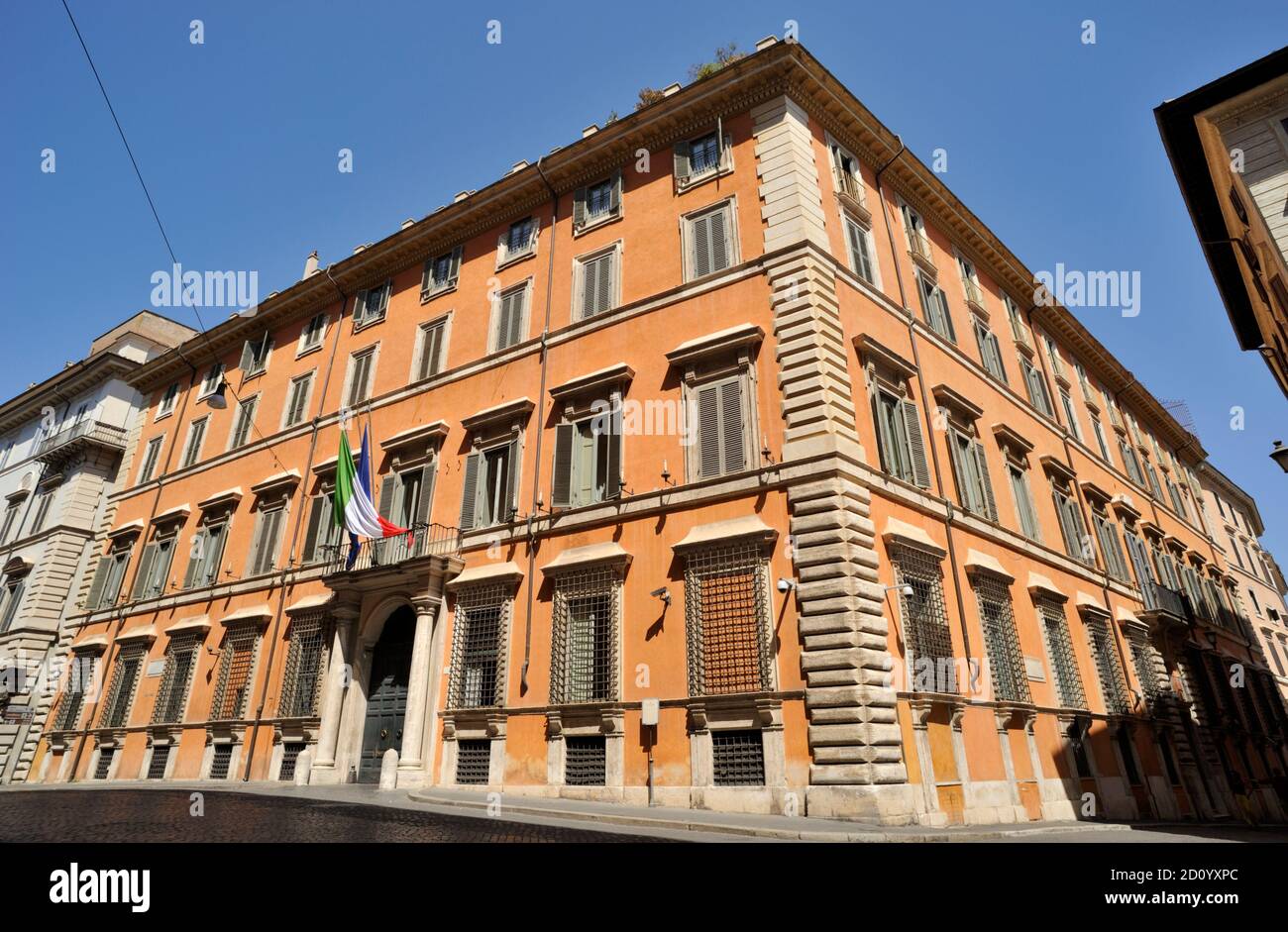 italy, rome, palazzo giustiniani alla dogana vecchia Stock Photo