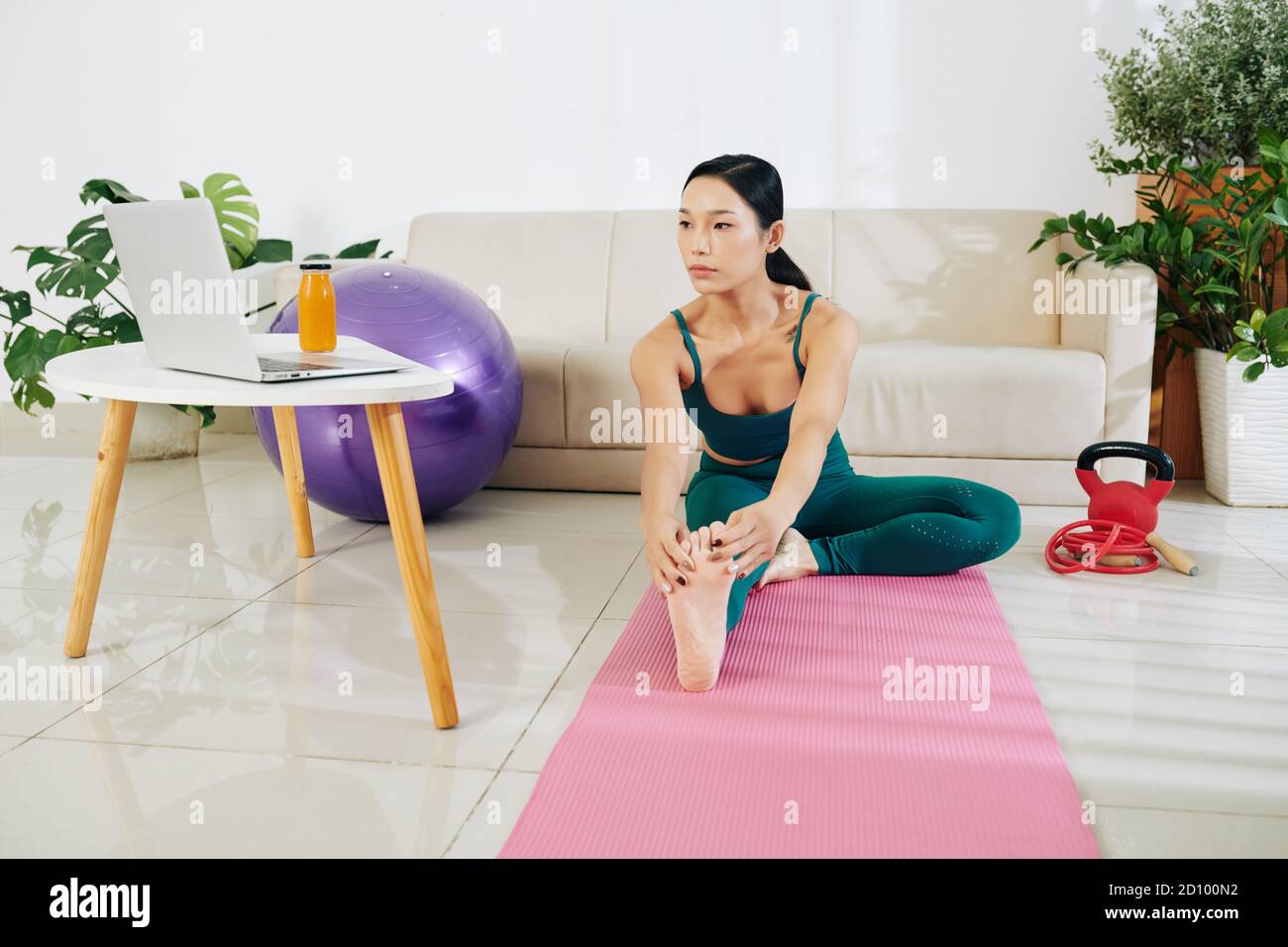 Home training concept Stock Photo