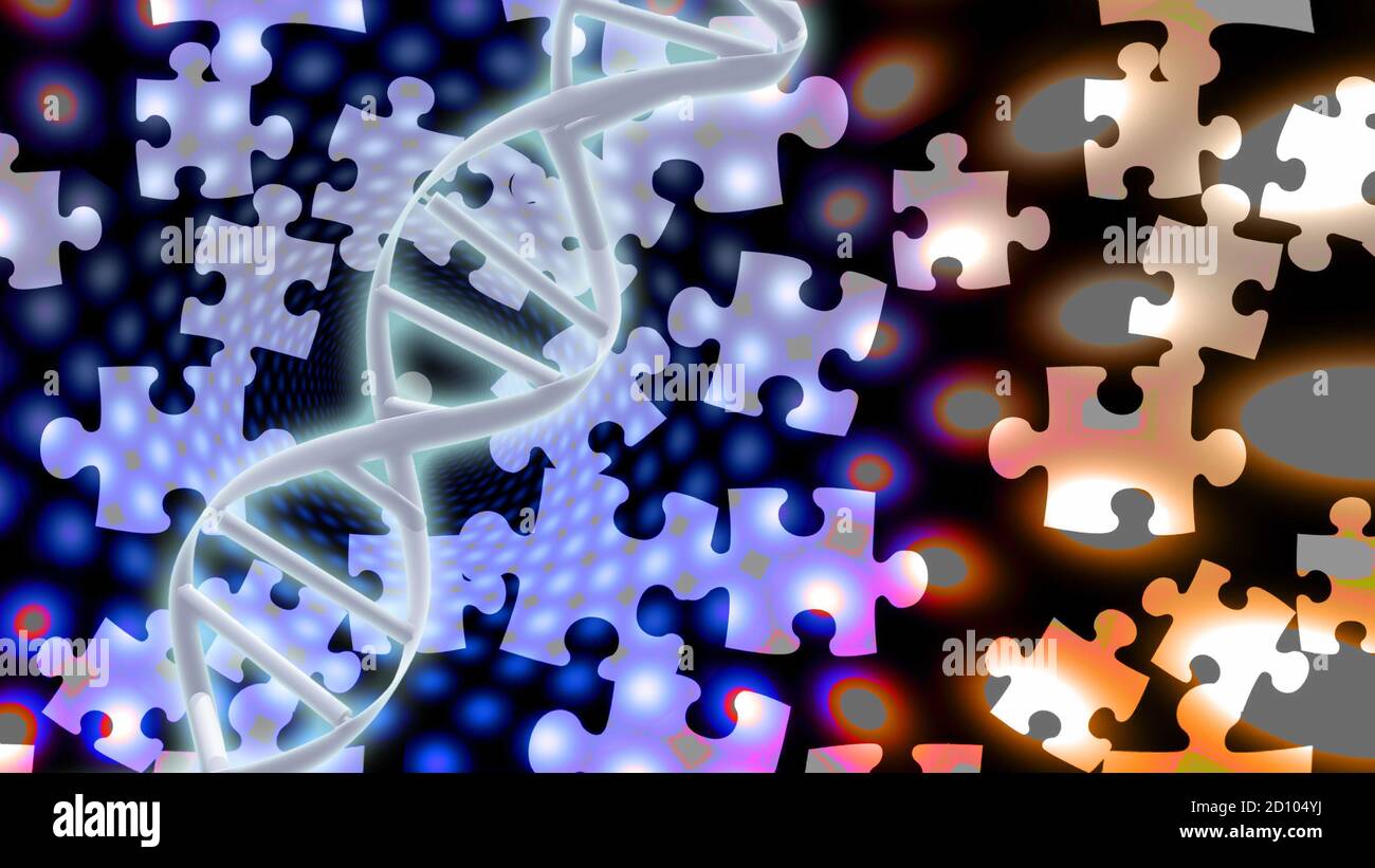 The Riddle of DNA Stock Photo - Alamy