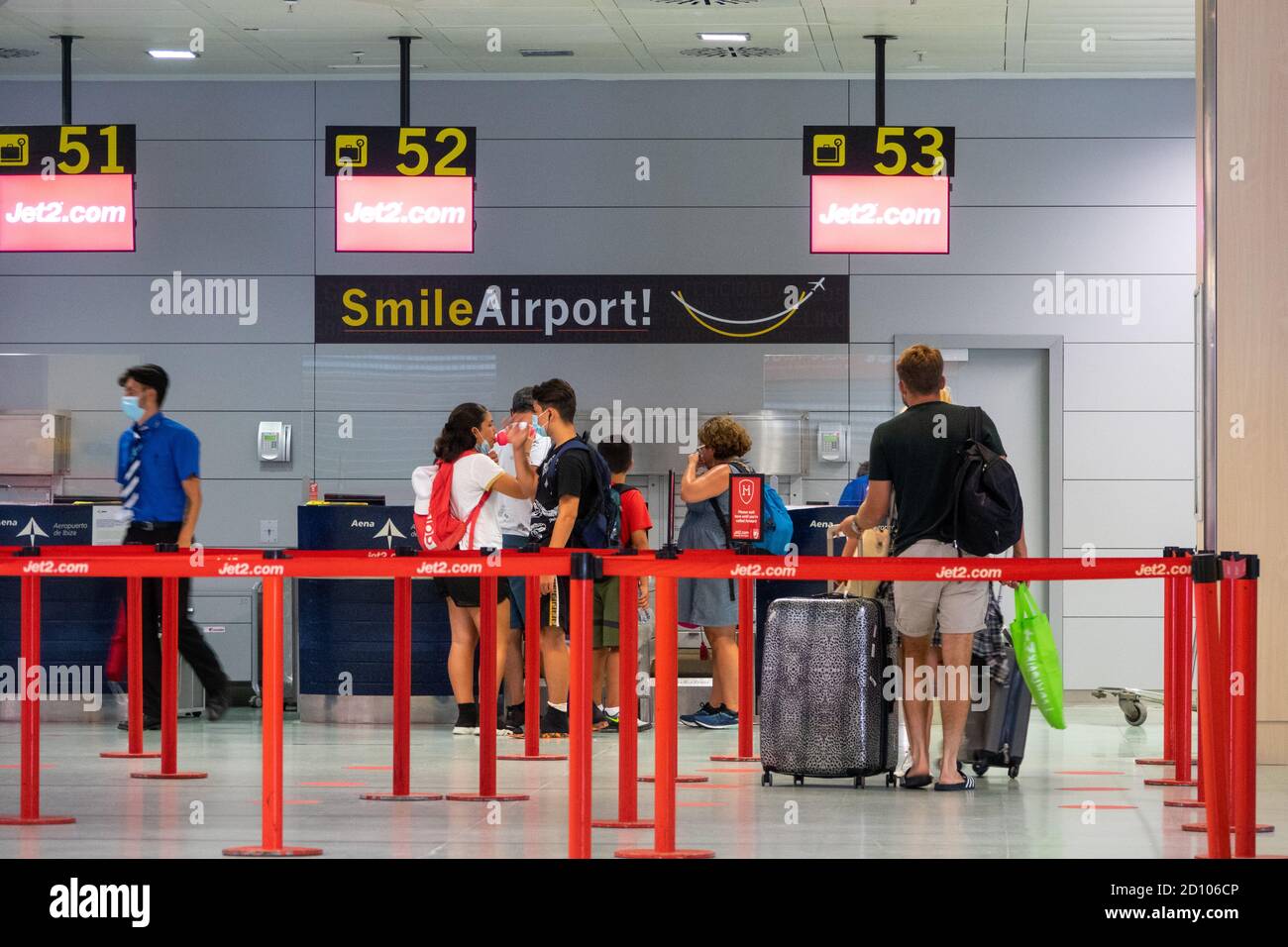 Picture Dated August 1st Shows Jet2 Passengers Checking In At Ibiza Airport On Saturday Morning Some Passengers Had To Return Home Early After The Company Cancelled Return Flights Jet2 Has Contacted Some Customers