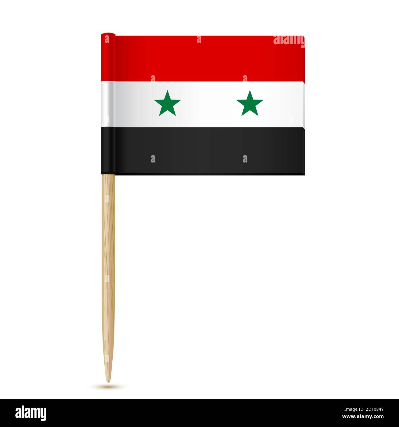 Syria flag toothpick Stock Vector
