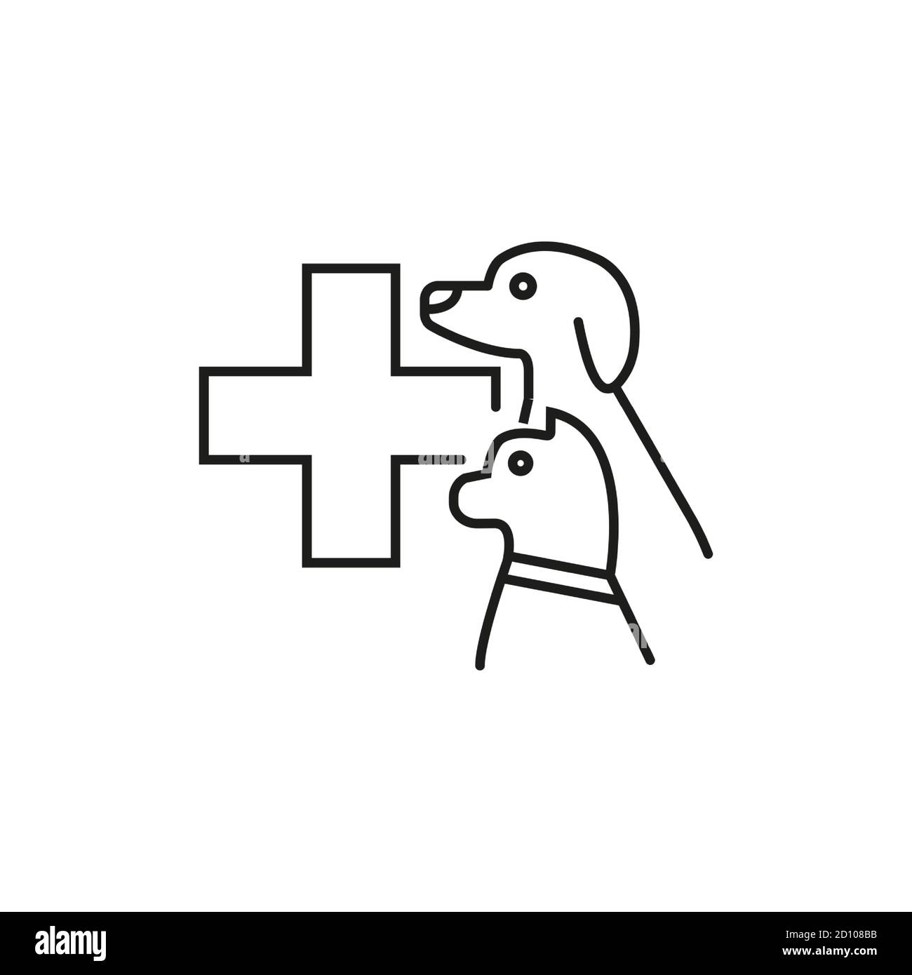 vet icon element of vet icon for mobile concept and web apps. Thin line ...