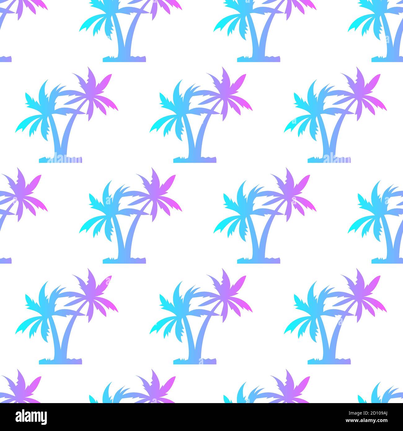 Palm trees seamless pattern. Background for a tropical party Stock Vector