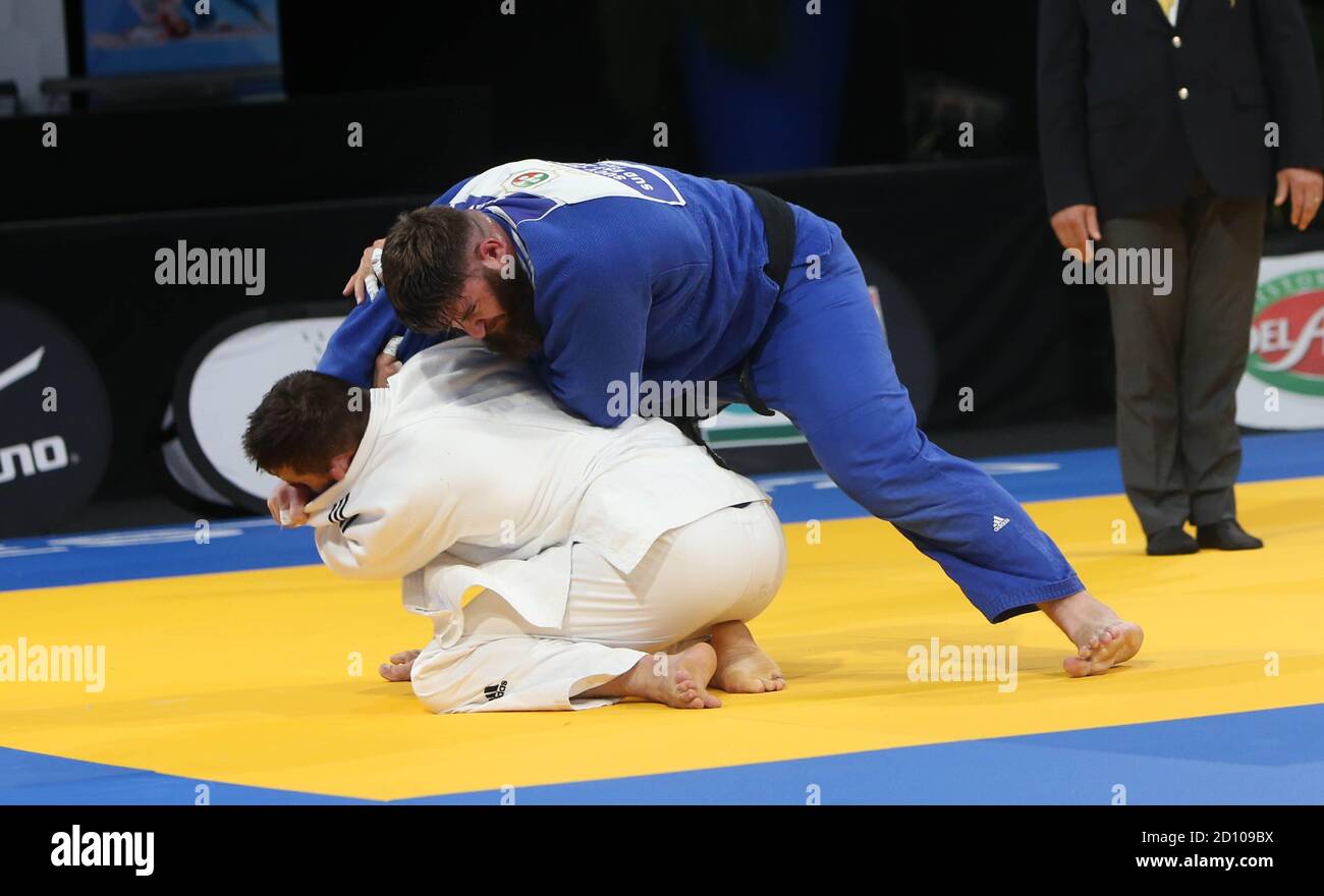 Joseph Tehrec  of Sucy Judo and Alexandre Iddir of Team Flam 91  during the French championship by club teams 2020 on October 3, 2020 at Brest Arena in Brest, France - Photo Laurent Lairys / DPPI Stock Photo