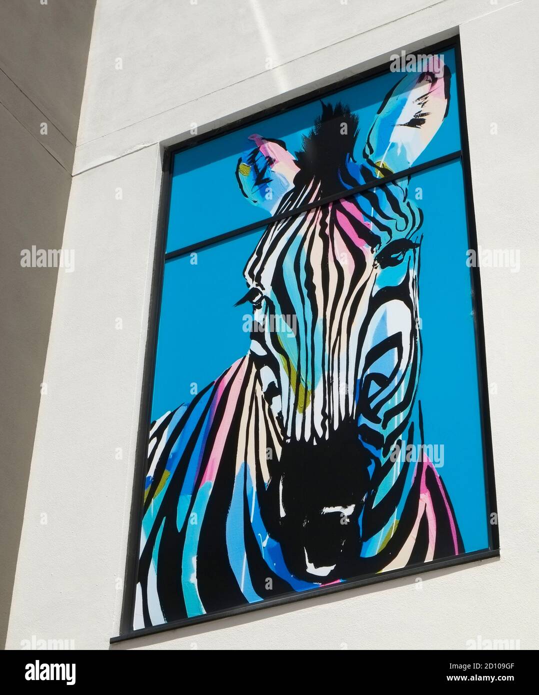 Graphic Art Painting odf Zebra Stock Photo