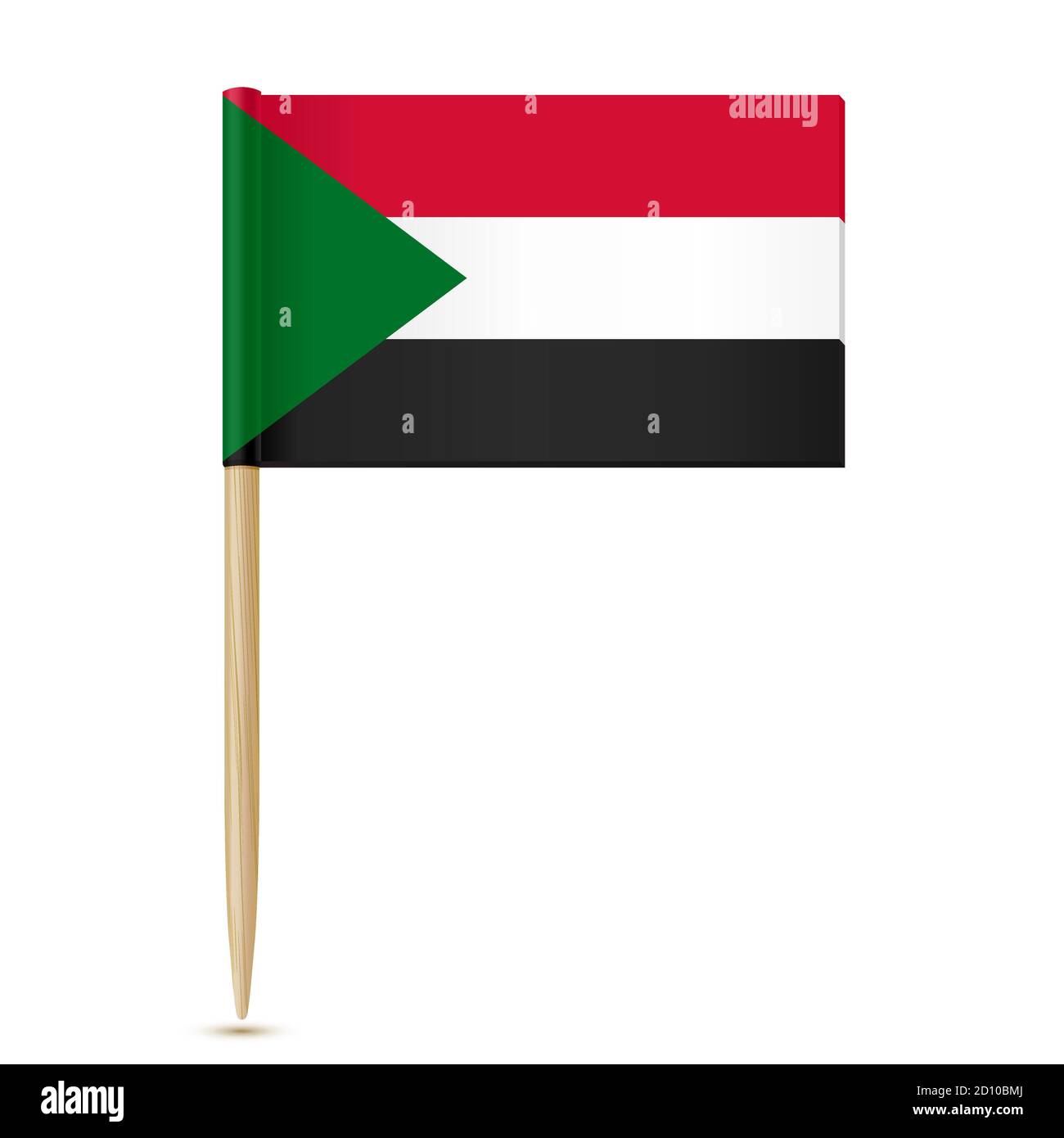 Sudan Flag Toothpick 10eps Stock Vector Image And Art Alamy 