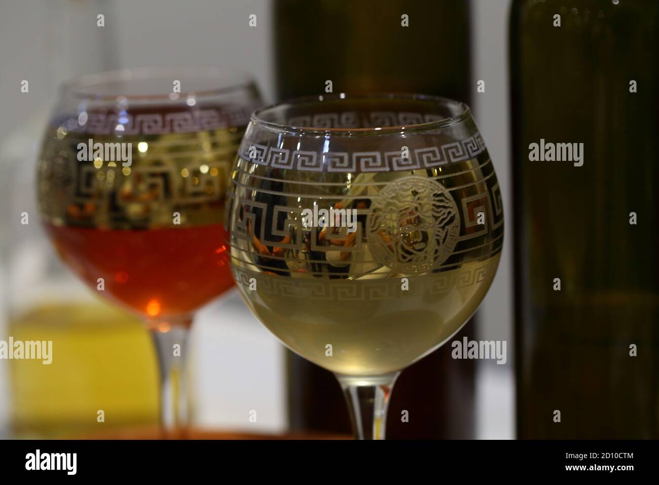 Still life with white and red wine Stock Photo - Alamy