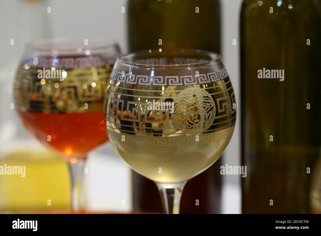 Still life with white and red wine Stock Photo - Alamy