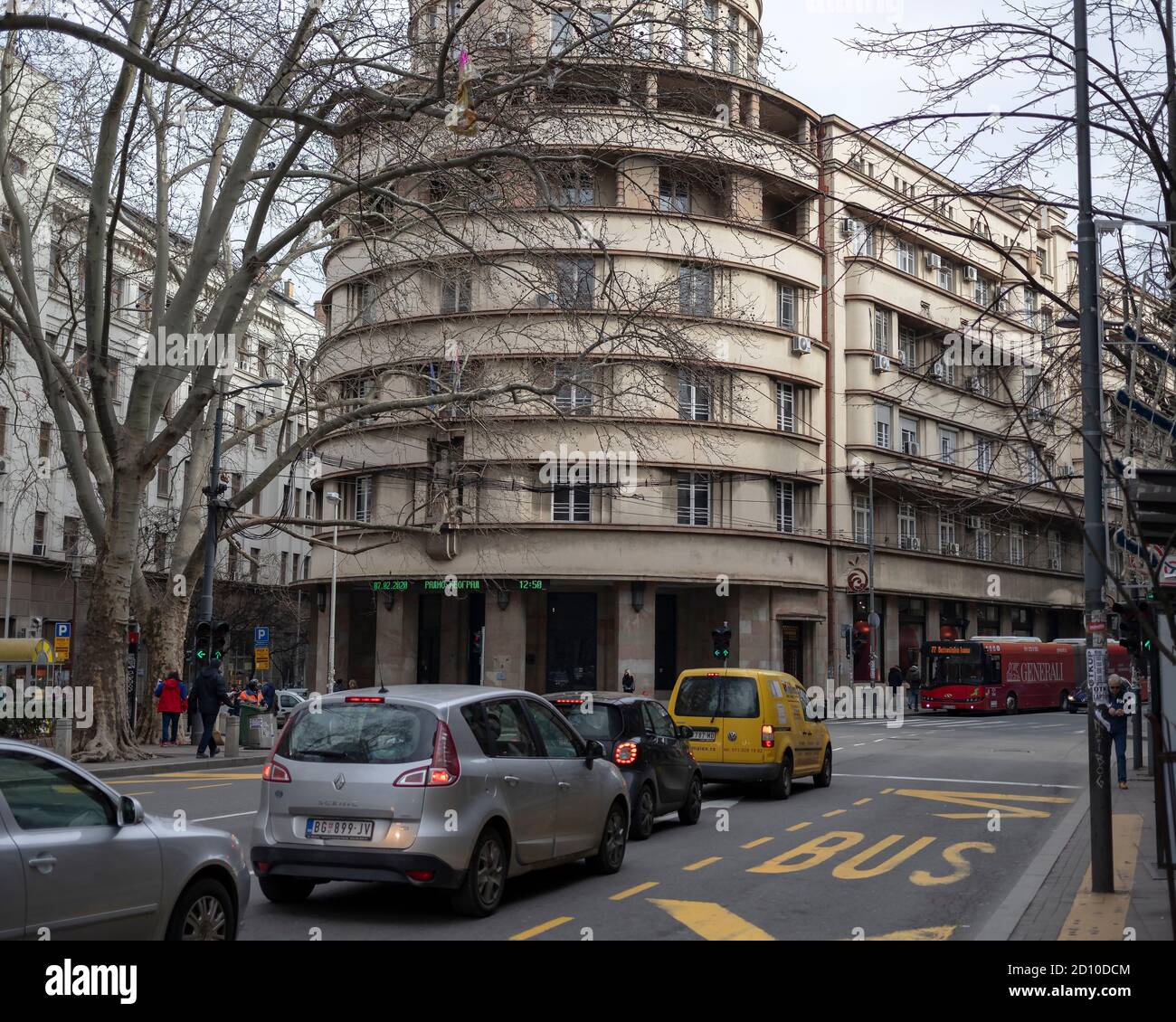 Belgrade, Serbia, Feb 7, 2020: View of state-owned Radio Belgrade Station (Radio  Beograd) in Hilandarska Street at the city center Stock Photo - Alamy