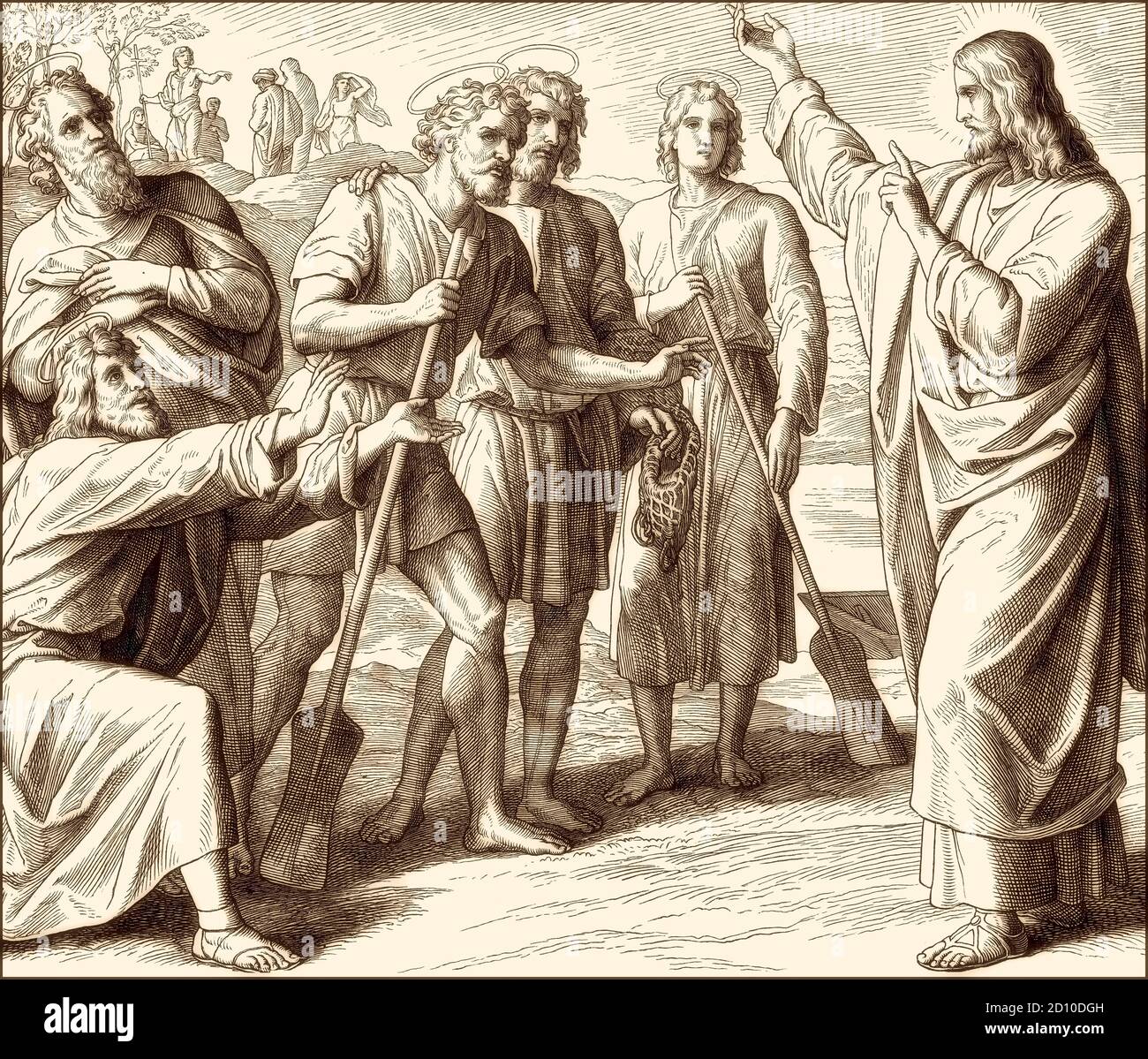 The Calling Of The Disciples New Testament By Julius Schnorr Von Carolsfeld 1860 Stock Photo Alamy