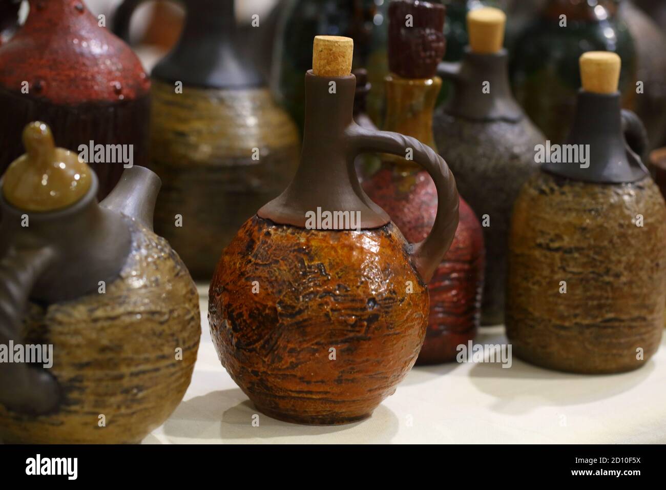 Pottery trade. Fair Stock Photo Alamy