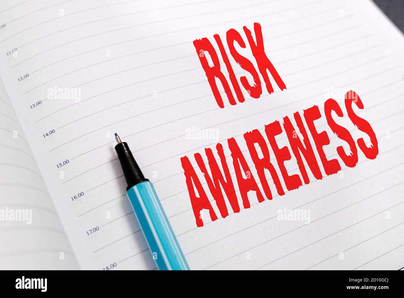 Current Risk Text Word writing text Risk Awareness. Business photo showcasing recognizing ...
