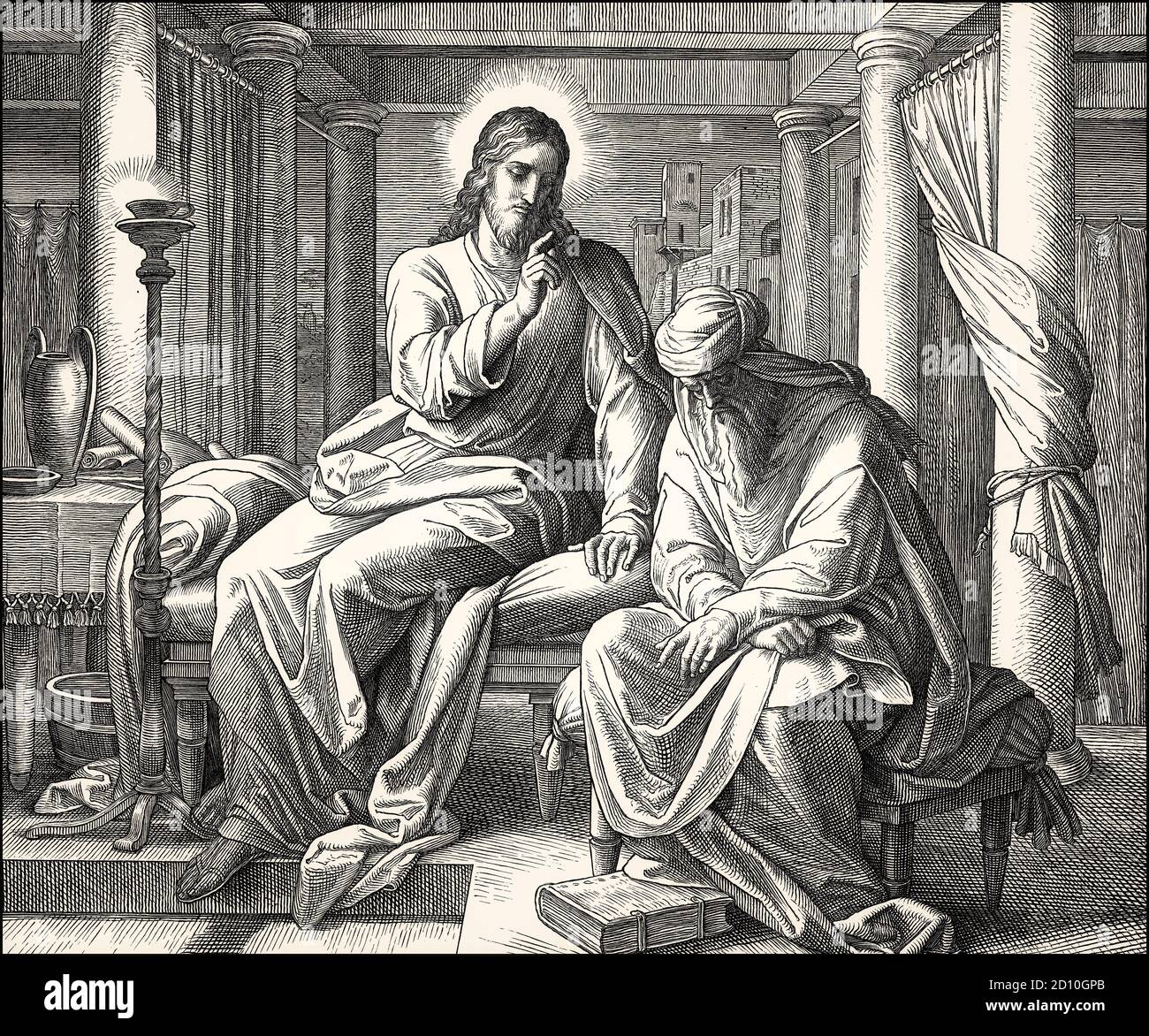 Christ and nicodemus hi-res stock photography and images - Alamy
