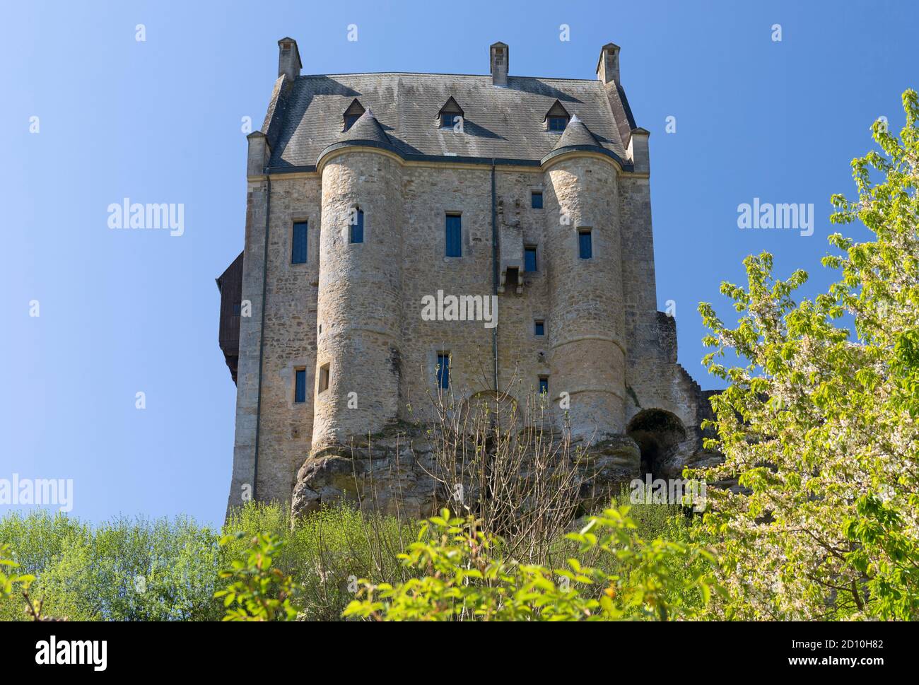 Europe, Luxembourg, Larochette, Chateau Fort Larochette (Larochette Castle) Stock Photo