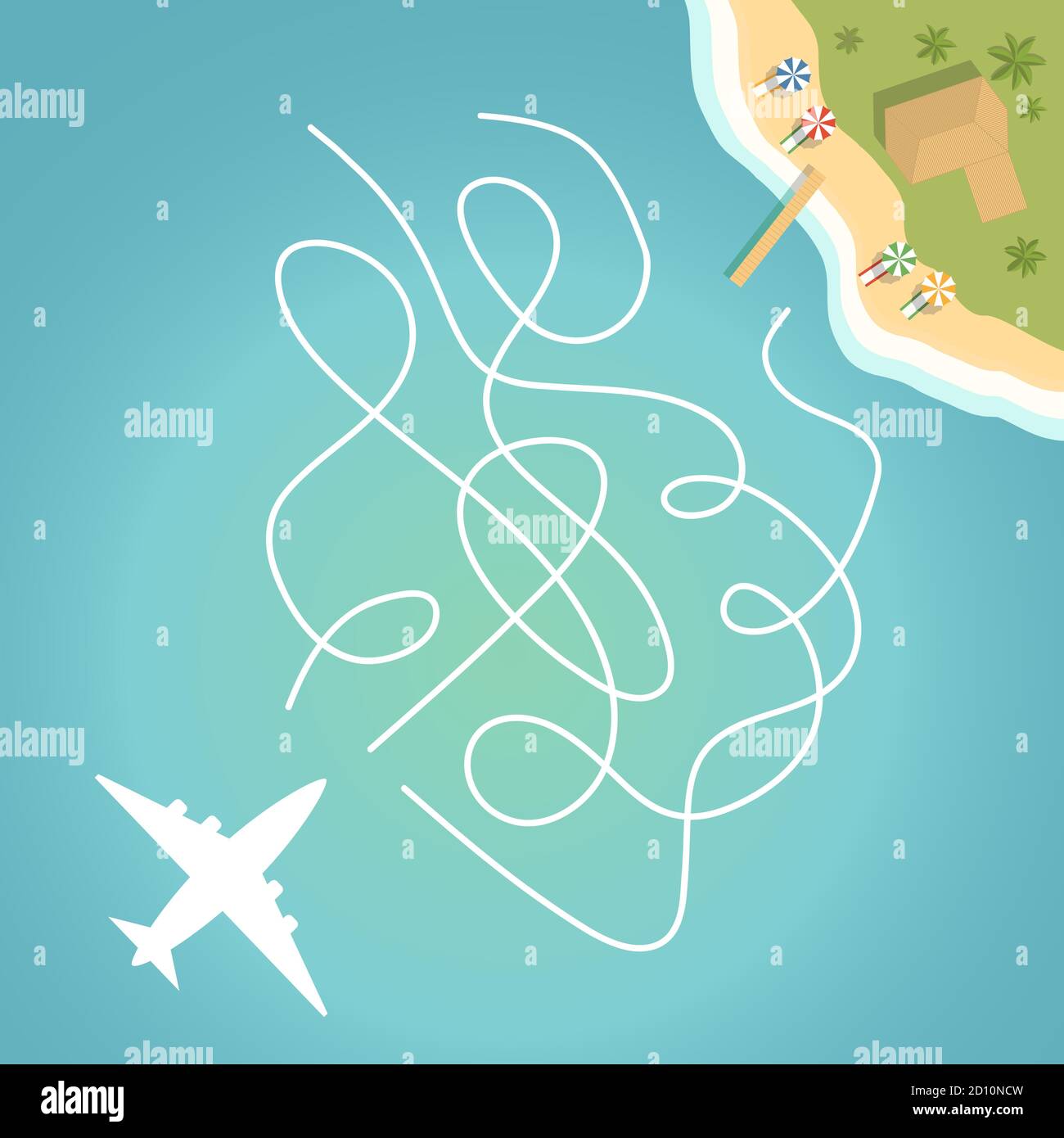 Maze game, education game for children. Flat illustration vector Stock ...