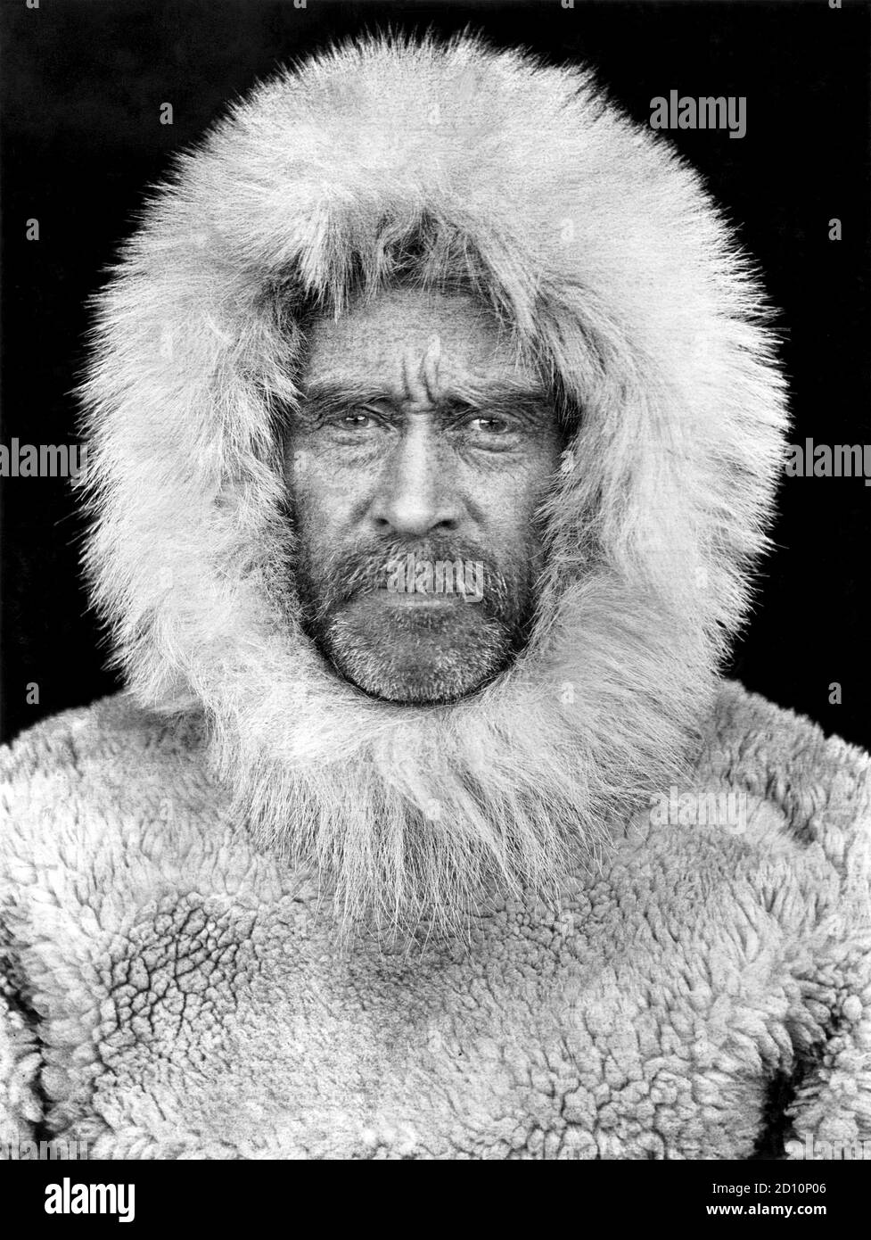 Robert Peary. Self-portrait of the American explorer and United States Navy officer, Robert Edwin Peary Sr. (1856-1920), Cape Sheridan Canada, 1909. Peary is best known for claiming to have reached the geographic North Pole with his expedition on April 6, 1909. Stock Photo