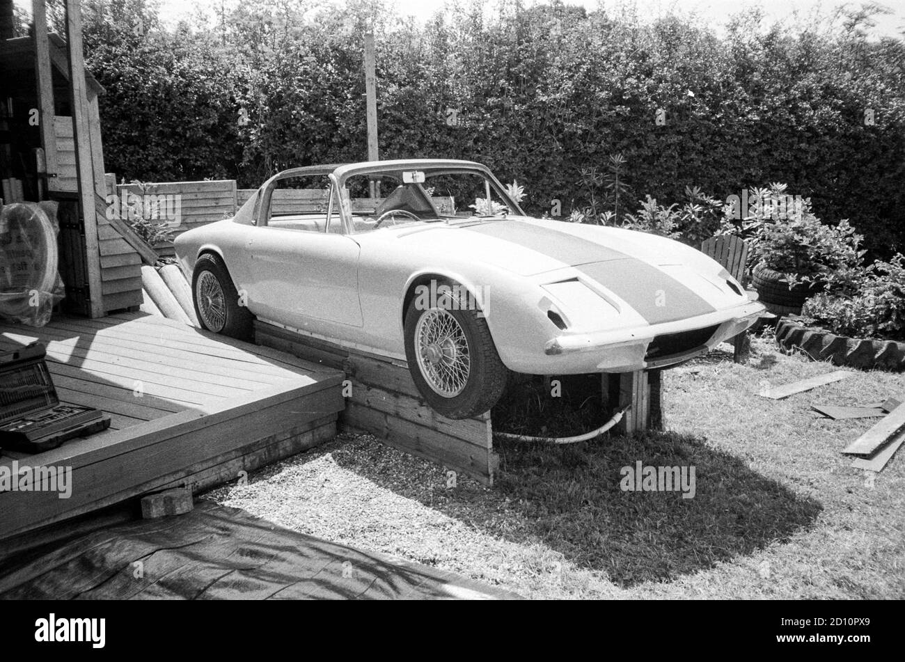 Lotus car hot tub,Medstead, Alton, Hampshire, England, United Kingdom