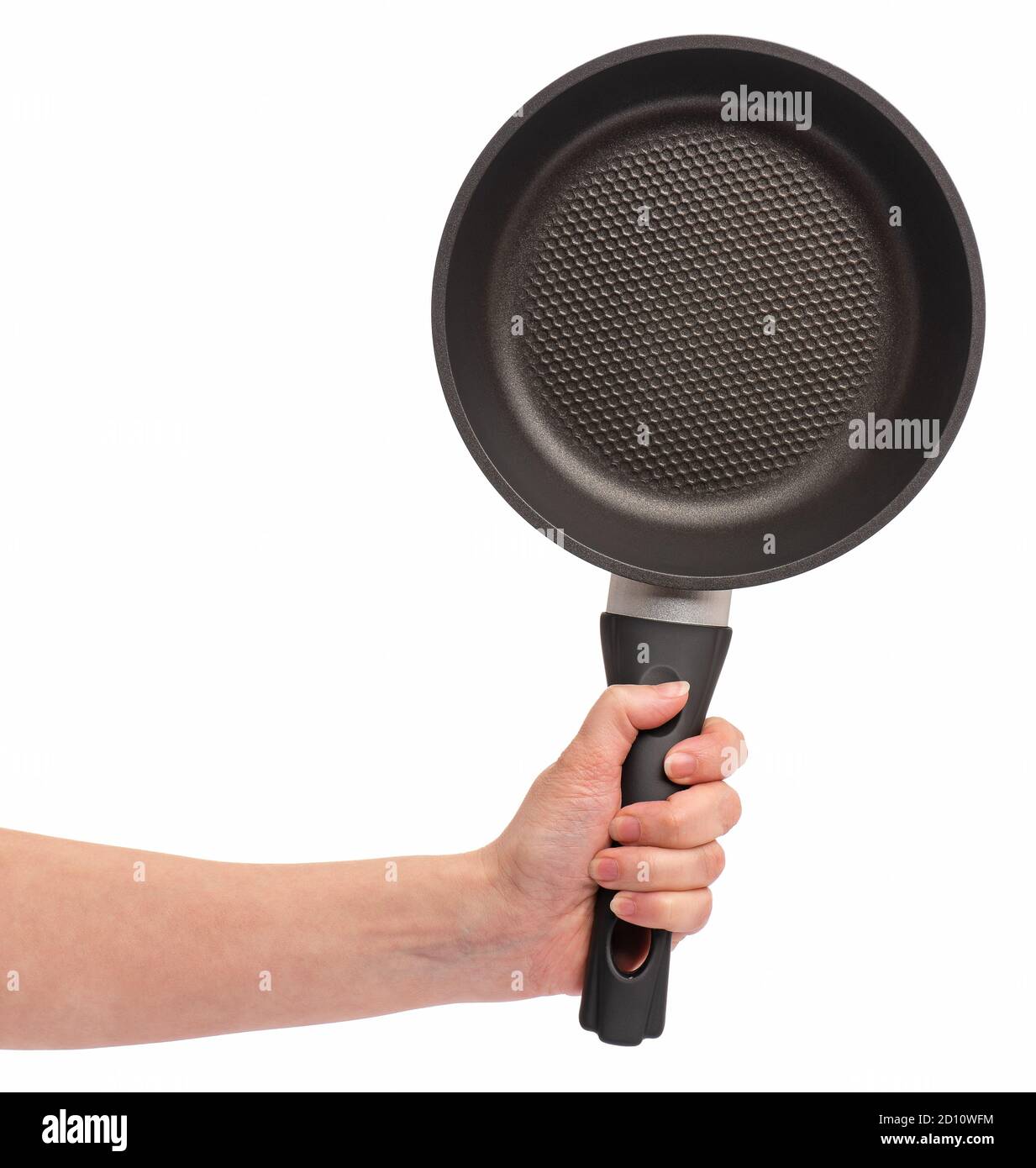 Hand with frying pan Stock Photo Alamy