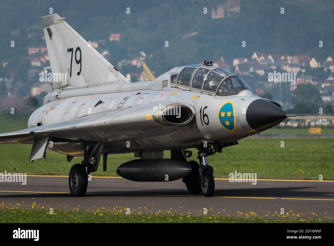 ZELTWEG, STYRIA, AUSTRIA - SEPTEMBER 02: One of the biggest airshows in Europe is Airpower and it is organized by Red Bull and Austrian Army in Zeltwe Stock Photo
