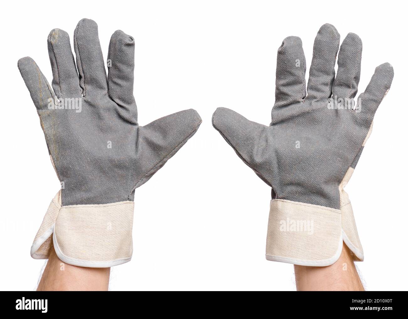 Male hand wearing working glove Stock Photo Alamy