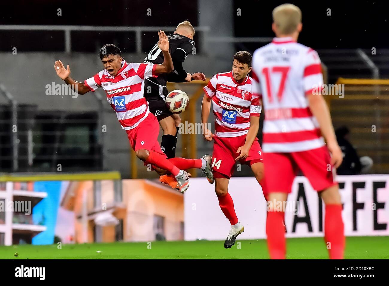 Lugano Switzerland 03rd Oct 2020 Baltazar Sion Grgic 14 Sion And Bottani 10 Lugano During The