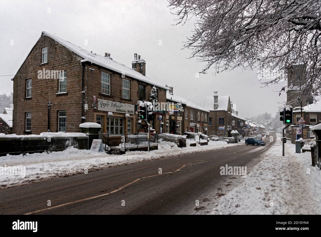 High Street, Uppermill, Saddleworth, oldham, Greater Manchester UK