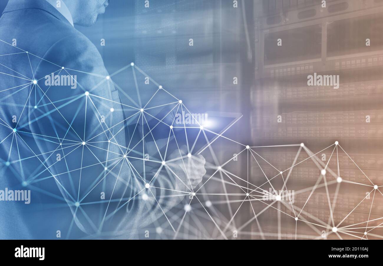 Global network structure and networking concept on proveder room ...