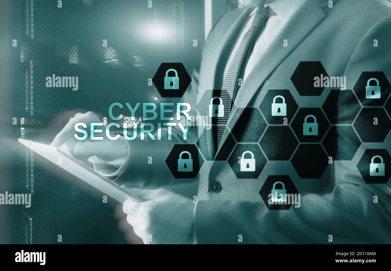 Cyber security 2021. Organization Data Protection concept. Stock Photo