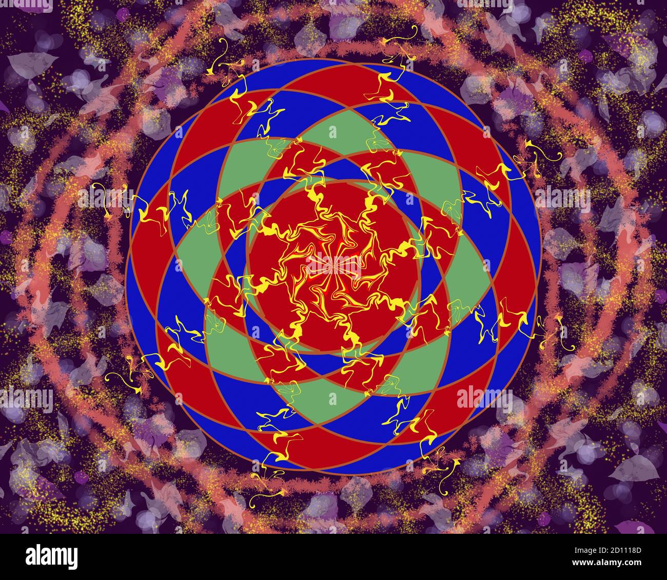 Nebula pattern digital art Stock Photo