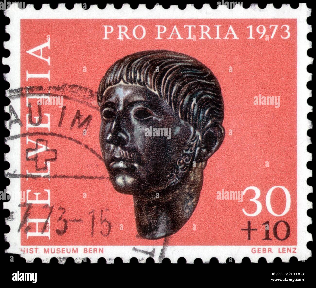 SWITZERLAND - CIRCA 1977: stamp printed by Switzerland, shows Chesslete,  Solothurn, circa 1977 Stock Photo - Alamy