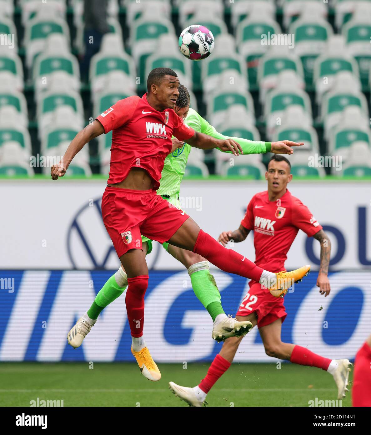 City Of Wolfsburg Deutschland 04th Oct 2020 Firo 04 10 2020 Football 1st Bundesliga Season 2020 2021 Vfl Wolfsburg Fc Augsburg Jubilation Wolfsburg With Brekalo And Guilavogui But No Goal Usage Worldwide Credit