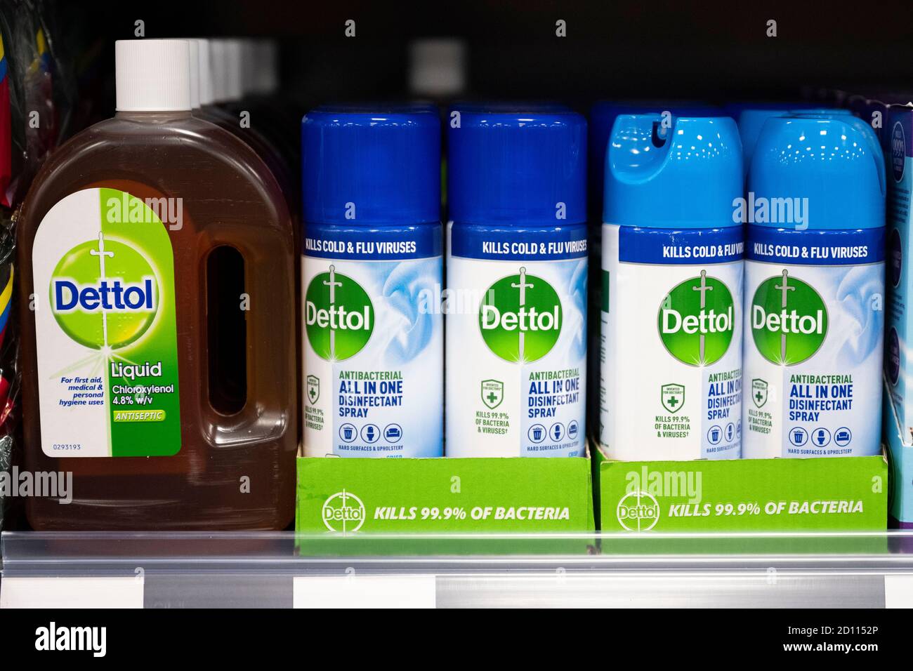 Store Rack Dettol Dettol supermarket 2020 hi-res stock photography and images - Alamy