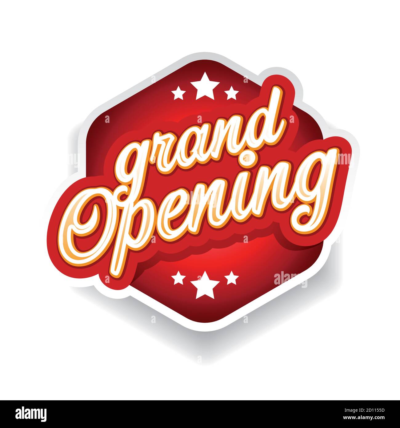 Grand Opening vintage sign red Stock Vector