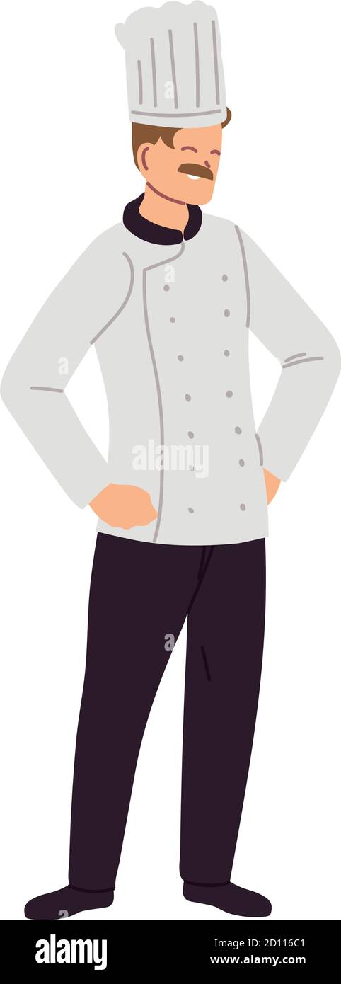man cook in chef uniform vector illustration design Stock Vector Image &  Art - Alamy
