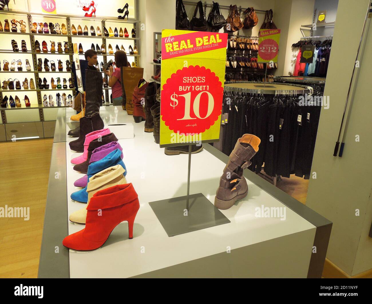 Clearance sale of a shoe store hi-res stock photography and images