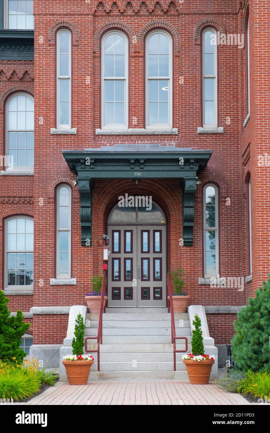 Ash Street School building, built in 1873, at 196 Ash Street in