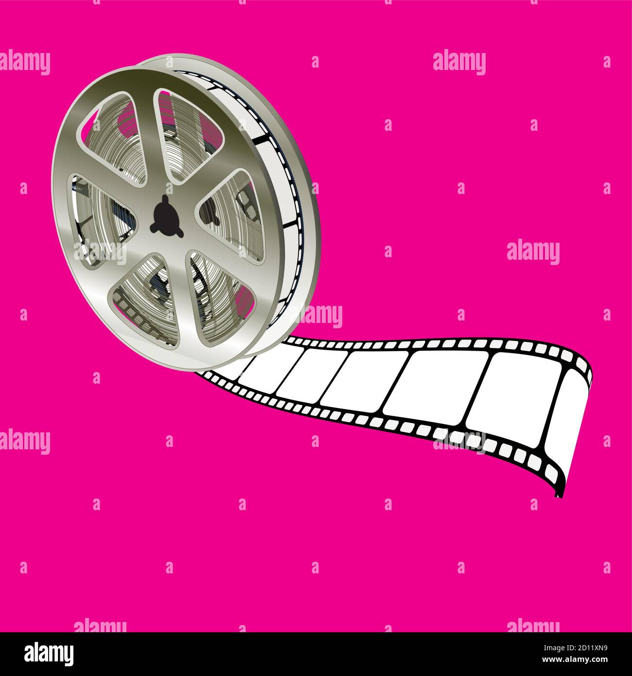 illustration of a film reel Stock Vector Image & Art Alamy