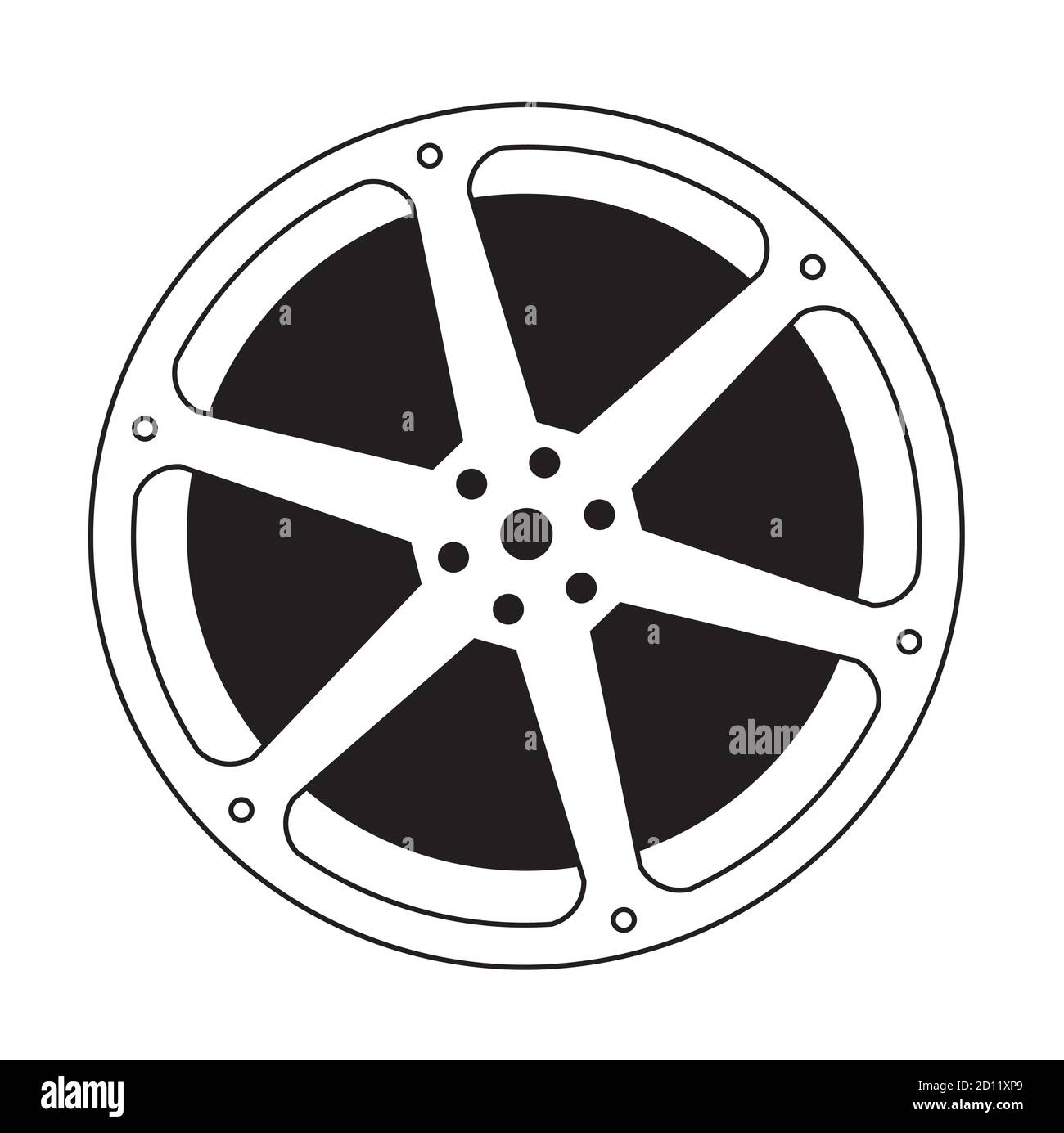 illustration of a film reel Stock Vector Image & Art Alamy