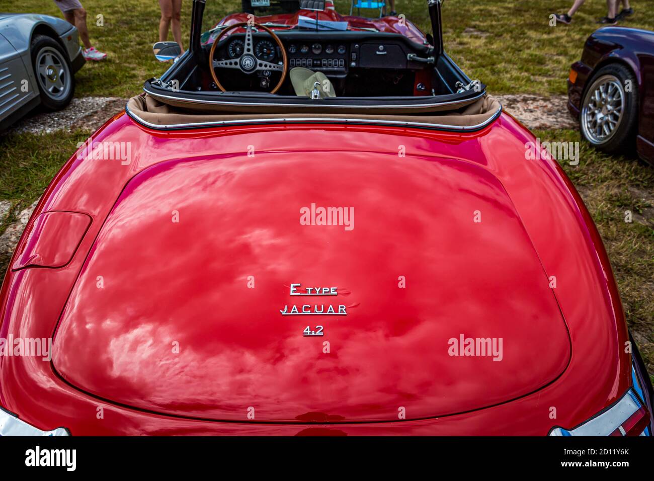 Fernandina Beach Fl Usa September 22 18 1968 Jaguar Xke E Type At A Car Show At Fort Clinch In Fernandina Beach Florida Near Jacksonville Stock Photo Alamy