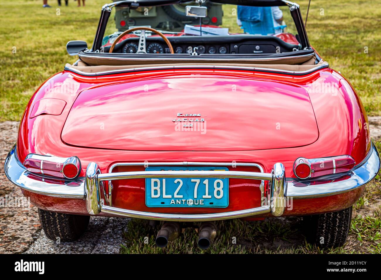 Fernandina Beach, FL / USA September 22, 2018 1968 Jaguar XKE EType