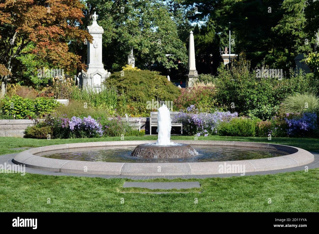 In the iconic Mount Auburn Cemetery, home to many historical figures