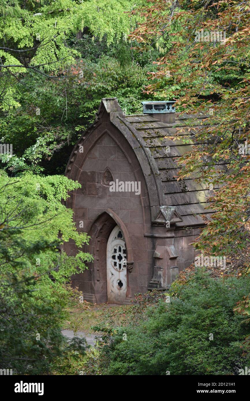 In the iconic Mount Auburn Cemetery, home to many historical figures