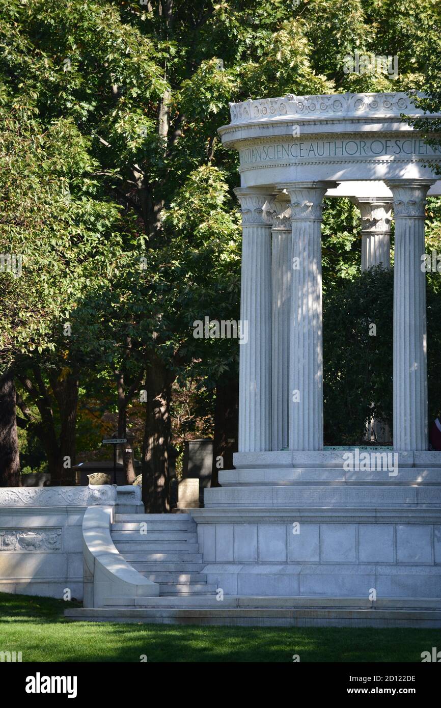 In the iconic Mount Auburn Cemetery, home to many historical figures